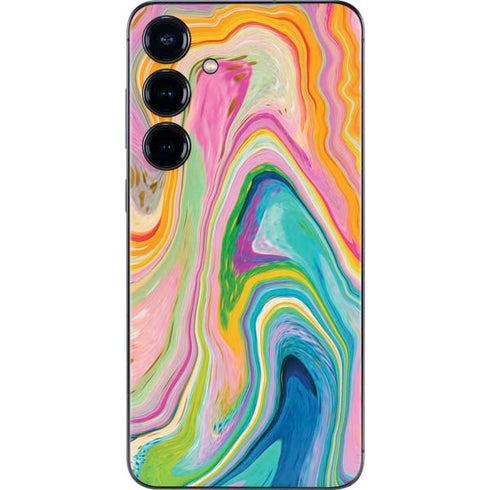 Rainbow Marble by Etta Vee Galaxy S25 Skin
